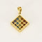Pendentif Pendentif en or jaune et quartz de couleurs 58 Facettes SNA1262