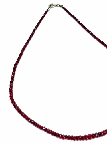 Collier collier en rubis 58 Facettes