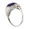 Bague 55 Bague saphir et diamant d'inspiration Art déco des années 1950 : une pièce audacieuse et affirmée 58 Facettes 24332-0063