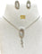 Boucles d'oreilles Parure collier et boucles d’oreilles or blanc et diamants 58 Facettes