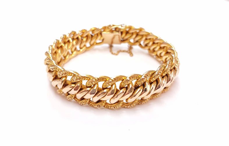 Bracelet Bracelet maille américaine 58 Facettes Col.US.Sorc.1096