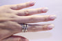 Bague 56 Bague or 375/1000e Diamants 58 Facettes