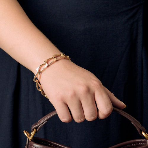 Bracelet Bracelet gourmette en or jaune 58 Facettes NAR0582