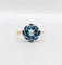 Bague 51 Bague cocktail vintage or jaune et aigue marine 58 Facettes A05744