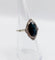 Bague 50 Bague pompadour art déco en platine, saphir 4,30 carats et diamants tailles anciennes 58 Facettes A06672