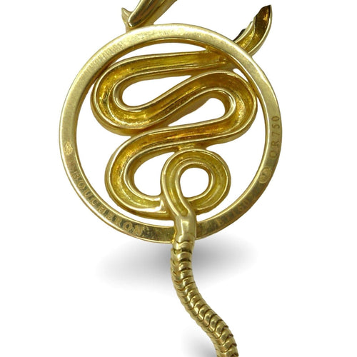 Collier Collier Boucheron Trouble Serpent or jaune 58 Facettes