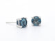 Boucles d'oreilles Boucles d'oreilles en or blanc avec topaze 58 Facettes 2330
