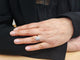 Bague 54.5 Bague marguerite en or blanc 18k et diamants 58 Facettes Bag.marg-dt.DV