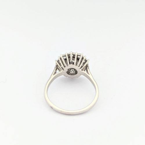 Bague 53 Bague or blanc et diamants 58 Facettes 31310