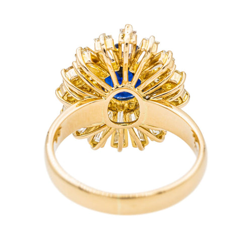 Bague Bague Pompadour Or jaune Saphir 58 Facettes 3746436RV