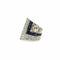 Bague 52 Art Deco Platinum Topped Diamond and Sapphire Ring with 14K Gold Shank 58 Facettes