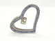 Pendentif Van der Bauwede Pendentif Coeur Argent Diamant 58 Facettes 00042GD
