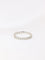 Bague 54 Demi-Alliance américaine en or blanc et diamants 0,27 ct 58 Facettes J108
