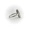 Bague Bague en platine édouardienne avec diamant taille européenne ancienne en forme de navette 58 Facettes