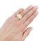 Bague 48 Bague "Tank" or rose, platine, diamants. 58 Facettes 34003