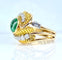 Bague 51.5 Bague en or jaune et platine, émeraude et diamants 58 Facettes AB539
