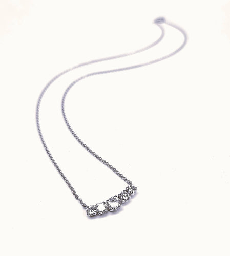 Collier Collier pendentif diamant or blanc 58 Facettes Pend.5Dt-FA.29