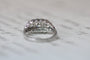 Bague 55 Bague géorgienne en platine et diamant 58 Facettes