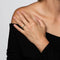 Bague 53 Demi-anneau en diamant et émeraude 58 Facettes G13570