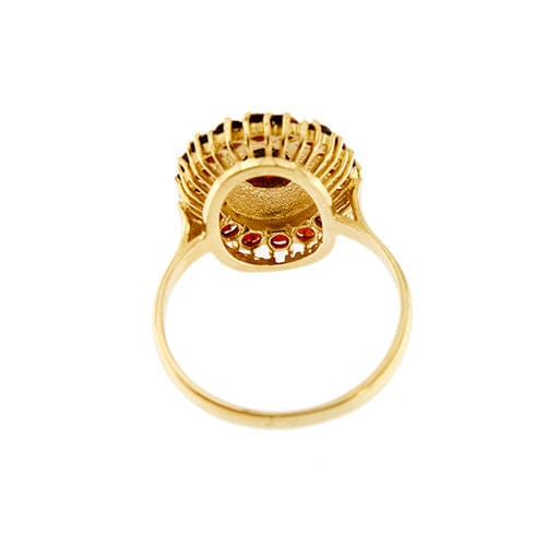 Bague avec grenats