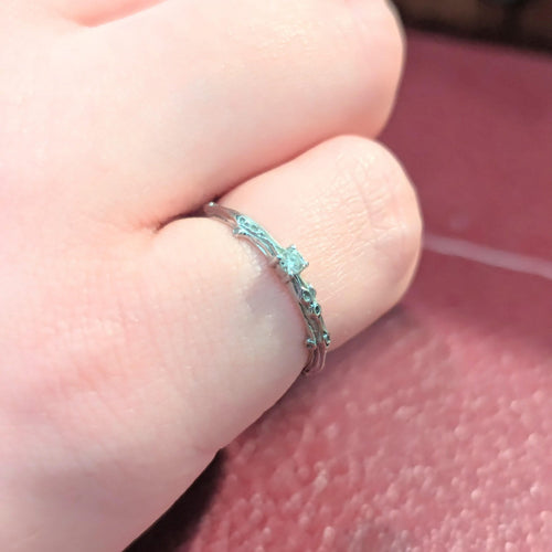 Bague 53 Bague Mauboussin or blanc et diamant 58 Facettes 27949