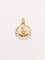Pendentif Médaille amour Augis ronde Plus qu’hier moins que demain or jaune rubis 58 Facettes J499
