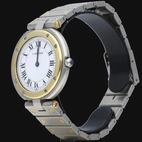 Montre Cartier Montre Santos Galbée Ronde 58 Facettes MT43928