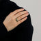 Bague 55 BAGUE FLEUR DIAMANTS ET EMERAUDES 58 Facettes BO/230103