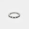 Bague 53 Alliance américaine or gris, diamants et saphirs 58 Facettes NAR0073
