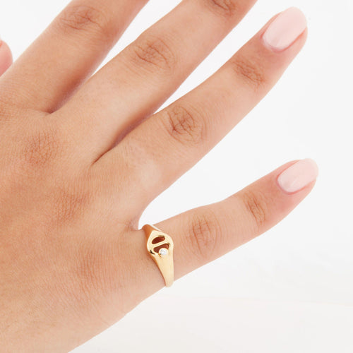 Bague 51 BAGUE OR JAUNE COLLECTION Catherine Deneuve 58 Facettes RÉF 11072/16