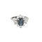 Bague 46,5 Bague marguerite or blanc, saphir et diamants 58 Facettes RAM2764