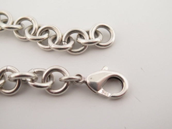 Bracelet bracelet TIFFANY & CO chaine a breloques charms tour eiffel en argent 58 Facettes 259081