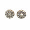 Bague Ensemble bague et boucles d'oreilles victoriennes en or et argent avec diamants 58 Facettes