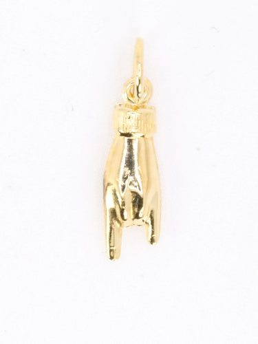 Pendentif Pendentif Charms main signe des cornes or jaune 58 Facettes 1099.17