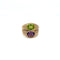 Bague 54 BULGARI - Bague Double Baccellato en or, péridot et améthyste 58 Facettes