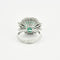 Bague 53 Bague émeraude entourage diamants 58 Facettes GU1