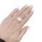 Bague 58 Bague tank or rose, blanc et diamants. 58 Facettes 34324