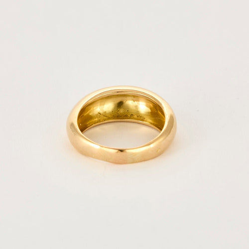 Bague 57 Bague jonc or jaune 58 Facettes GU257