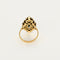 Bague 55,5 Bague or jaune doublé d'argent, diamants et émeraude 58 Facettes FON1796