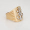 Bague Bague vintage ancre, taille 12,5, or jaune 14 carats, motif gouvernail de navire, bijou nautique pour homme 58 Facettes G14082