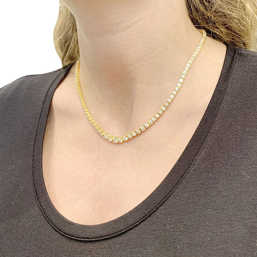 Collier Collier rivière or jaune, diamants. 58 Facettes 33669