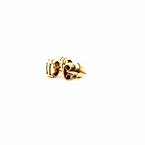 Boucles d'oreilles Puces D'oreilles Or Jaune & Tourmaline 58 Facettes