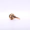 Bague 48 Bague tank ajourée et diamant sur or rose 58 Facettes