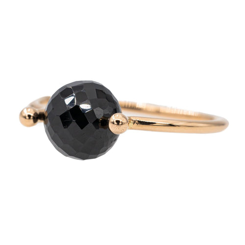 Bague 54 Bague Or rose Onyx 58 Facettes 2883065CN