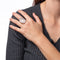 Bague Bague papillon en cristal de roche et diamants, en or blanc 14 carats, bijou de cocktail 58 Facettes G12631