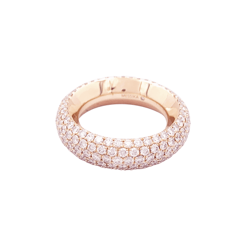 Bague 52 Bague Messika "Divine Enigma" or rose, diamants. 58 Facettes 34268