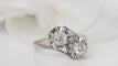 Bague 53 Bague Toi et Moi en or gris et diamants 58 Facettes 31194
