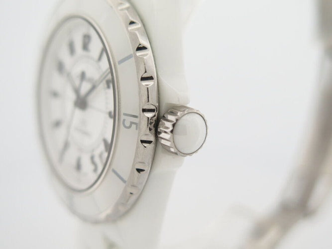 Montre montre CHANEL j12 38 mm ceramique blanche automatique 58 Facettes 261872