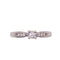 Bague Solitaire diamant épaulé or blanc 58 Facettes