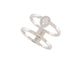 Bague 53 bague MESSIKA glam'azone 2 rangs en or blanc diamant 58 Facettes 261039